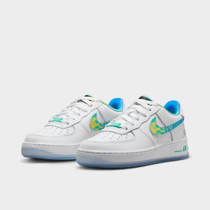 Nike Toddler Size 11 Air Force 1 LV8 UV Sneakers Flurorescent Yellow