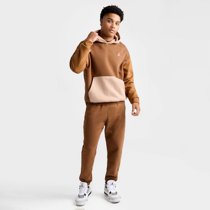 Jordan Essentials Fleece Washed Pants Brown - LT BRITISH TAN