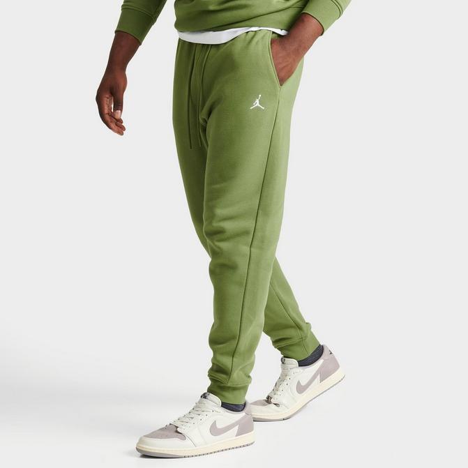 Shop Jordan MJ Essential Fleece Joggers FJ7779-340 green