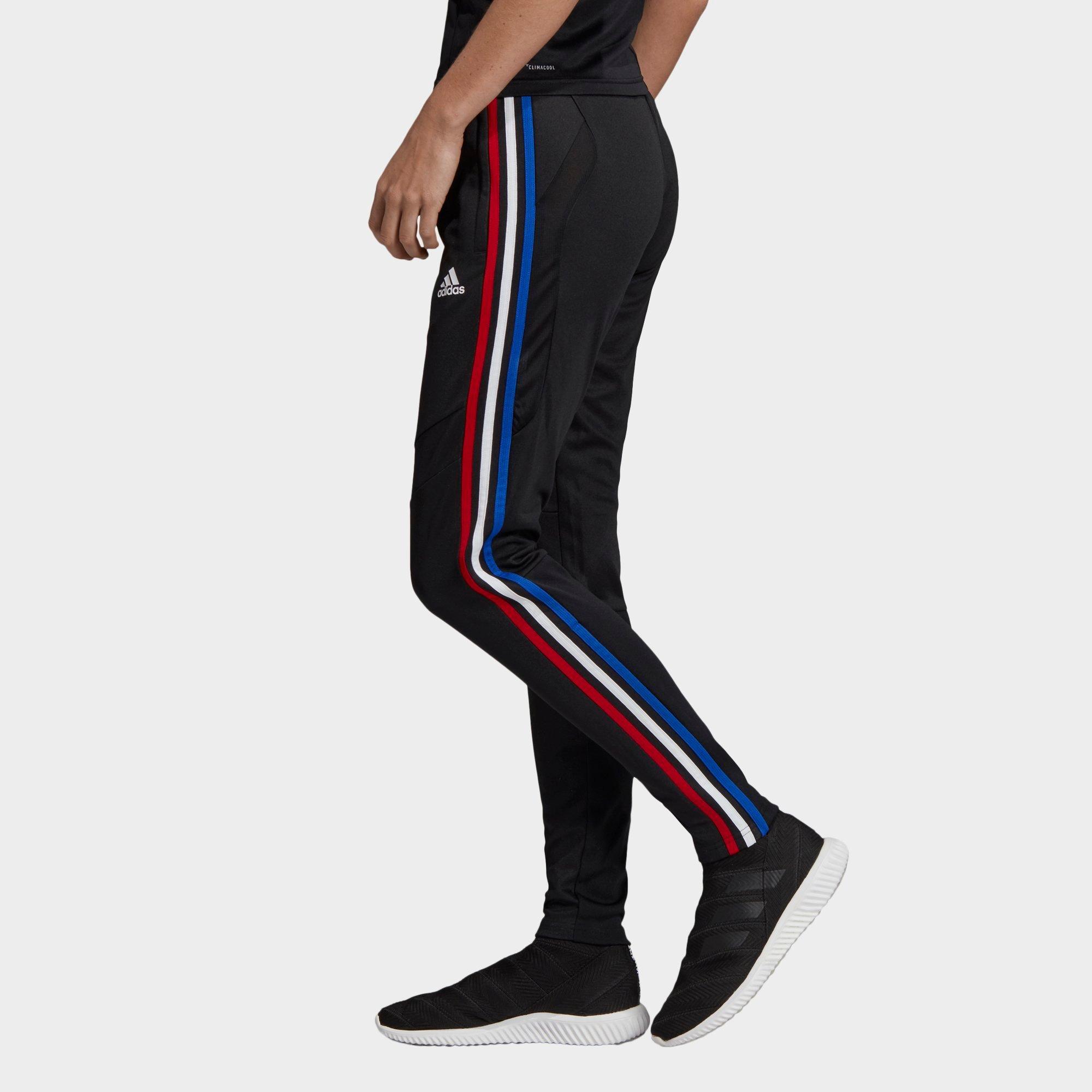 red white and blue adidas pants