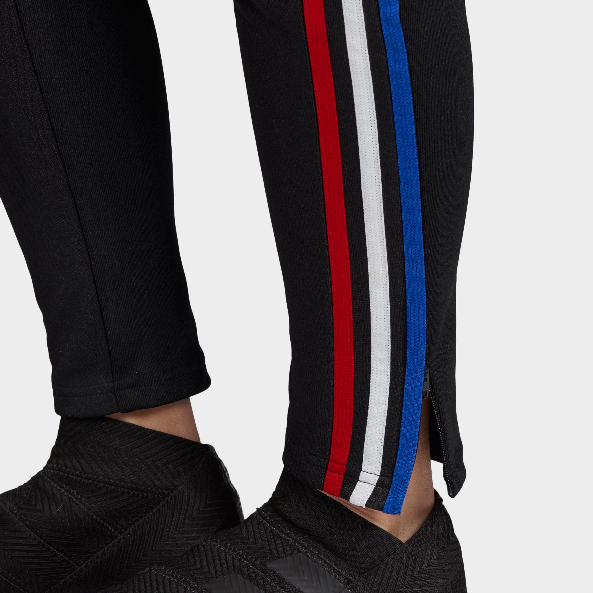 red white and blue adidas pants