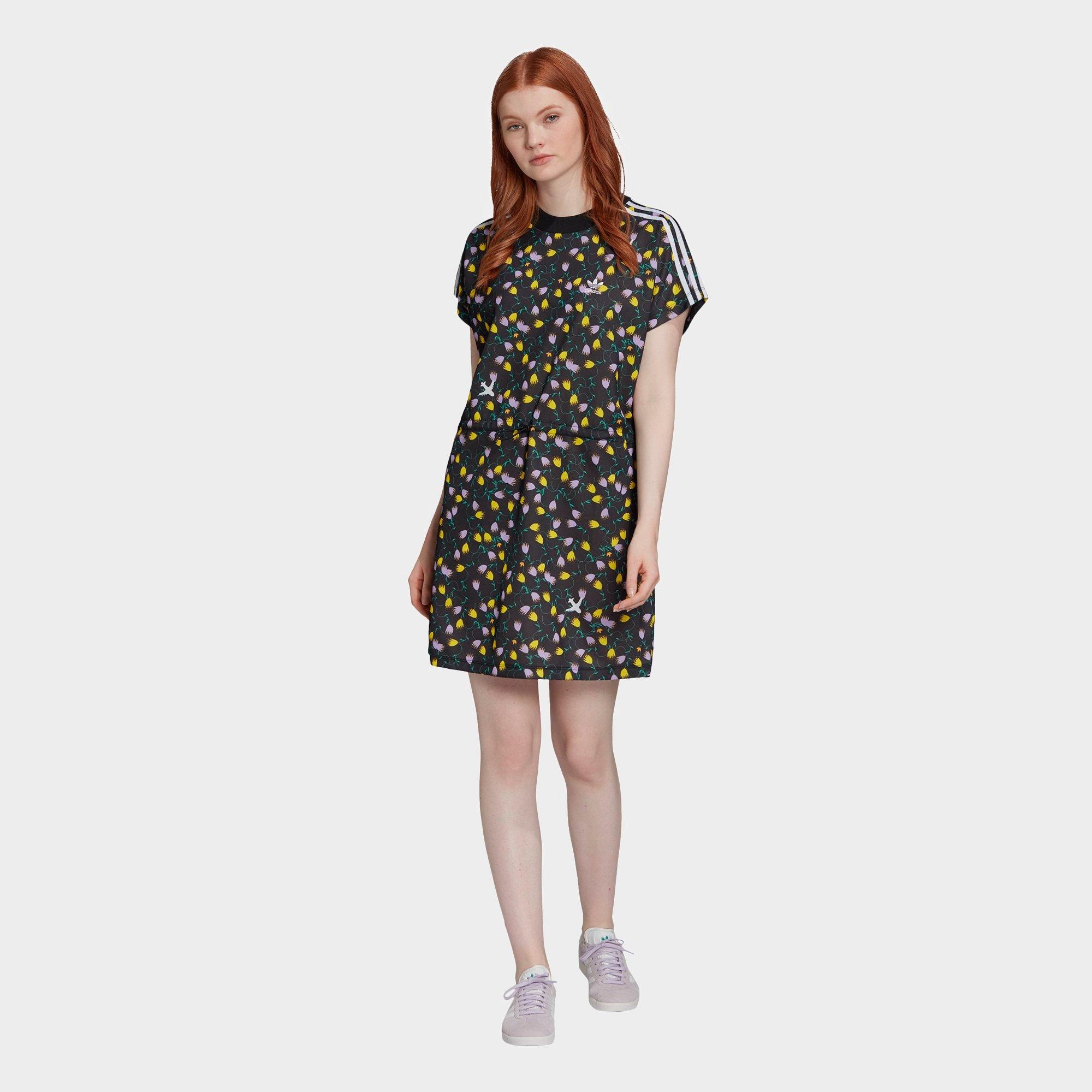 adidas allover print tee dress