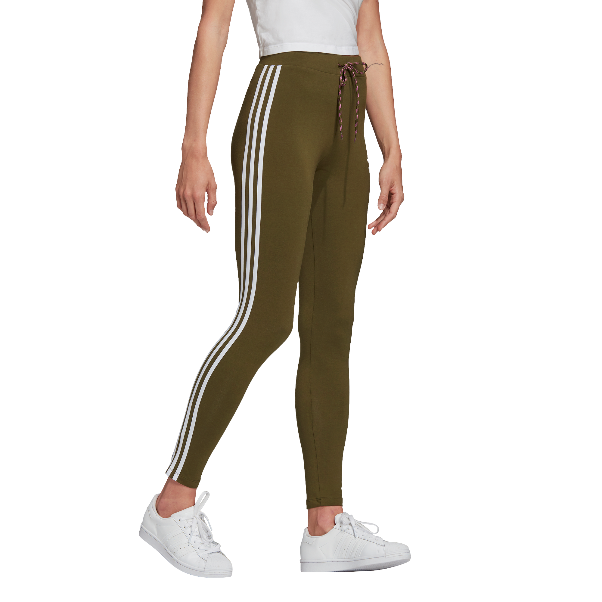 khaki adidas leggings