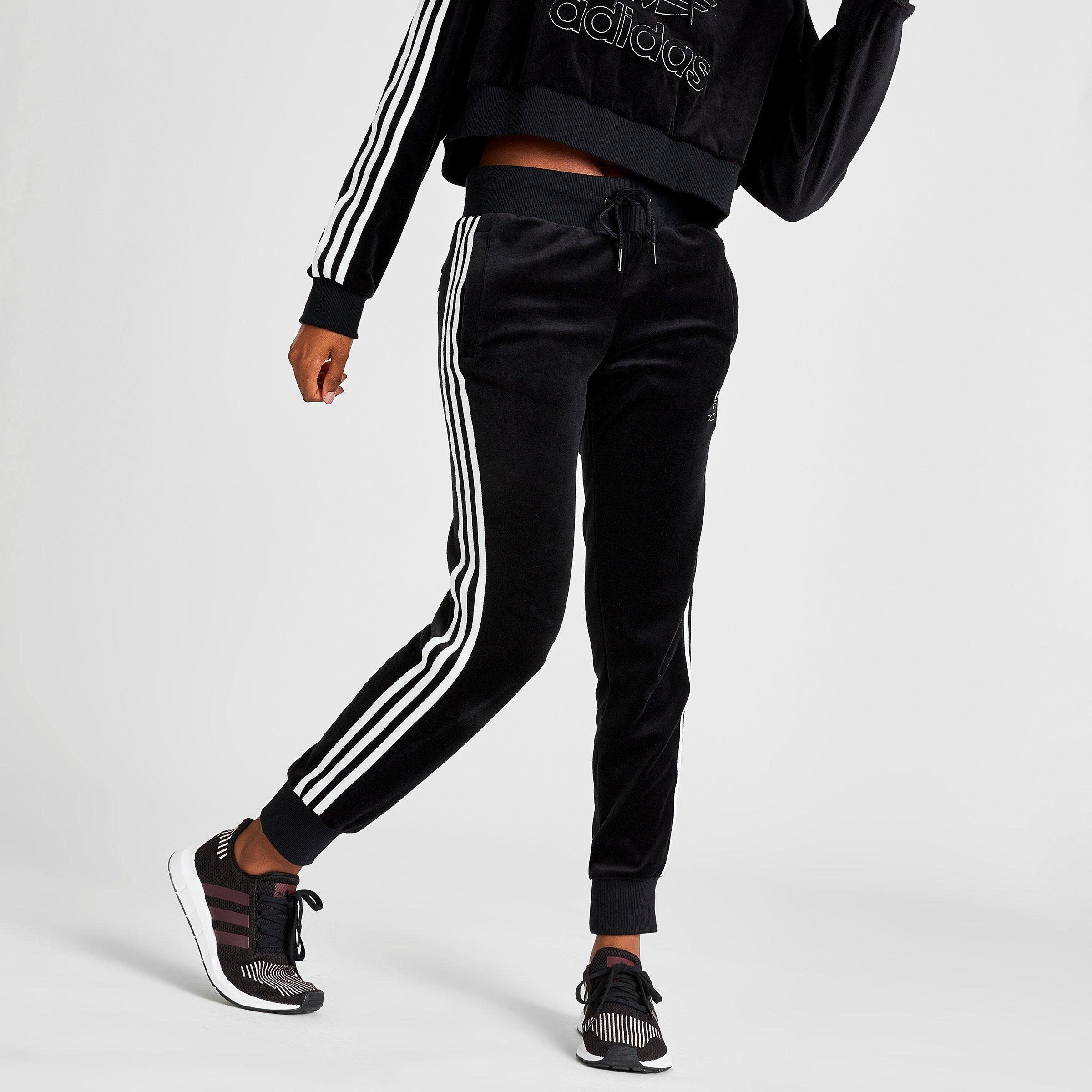 adidas velvet trousers