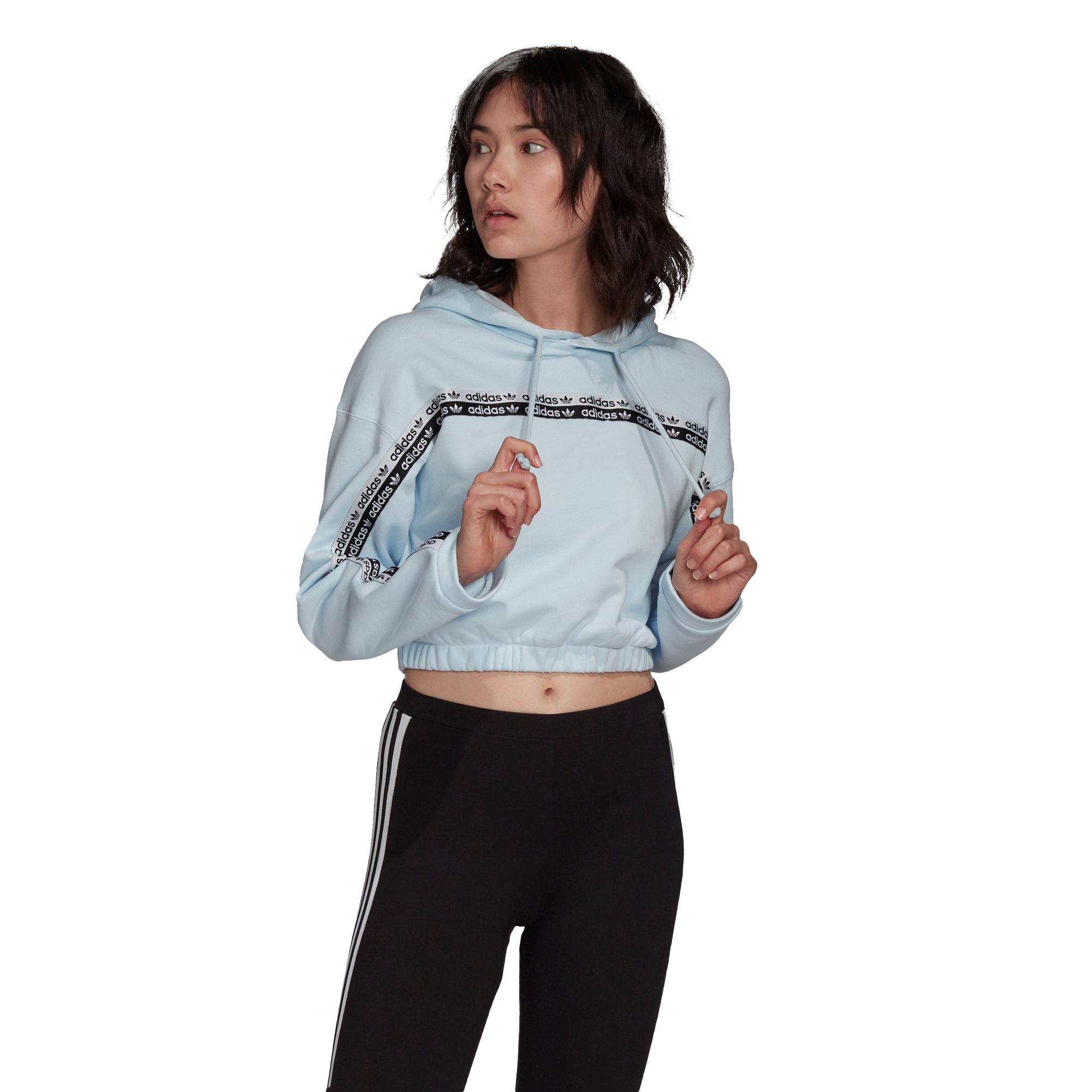 adidas originals women's cropped hoodie