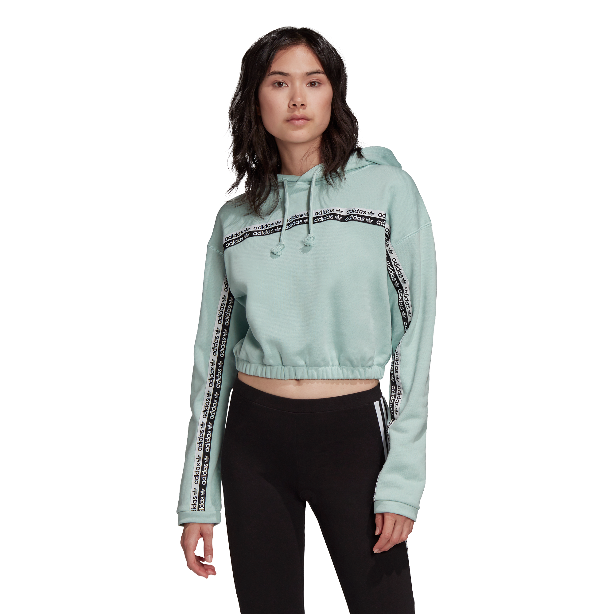 adidas originals women's cropped hoodie