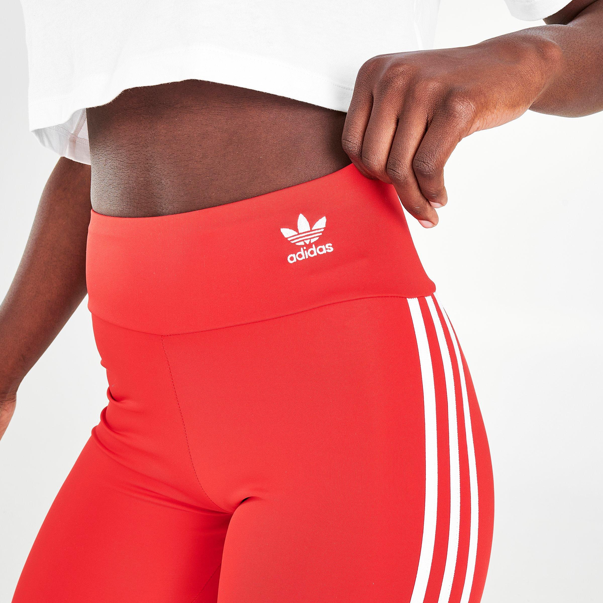 adidas red biker shorts