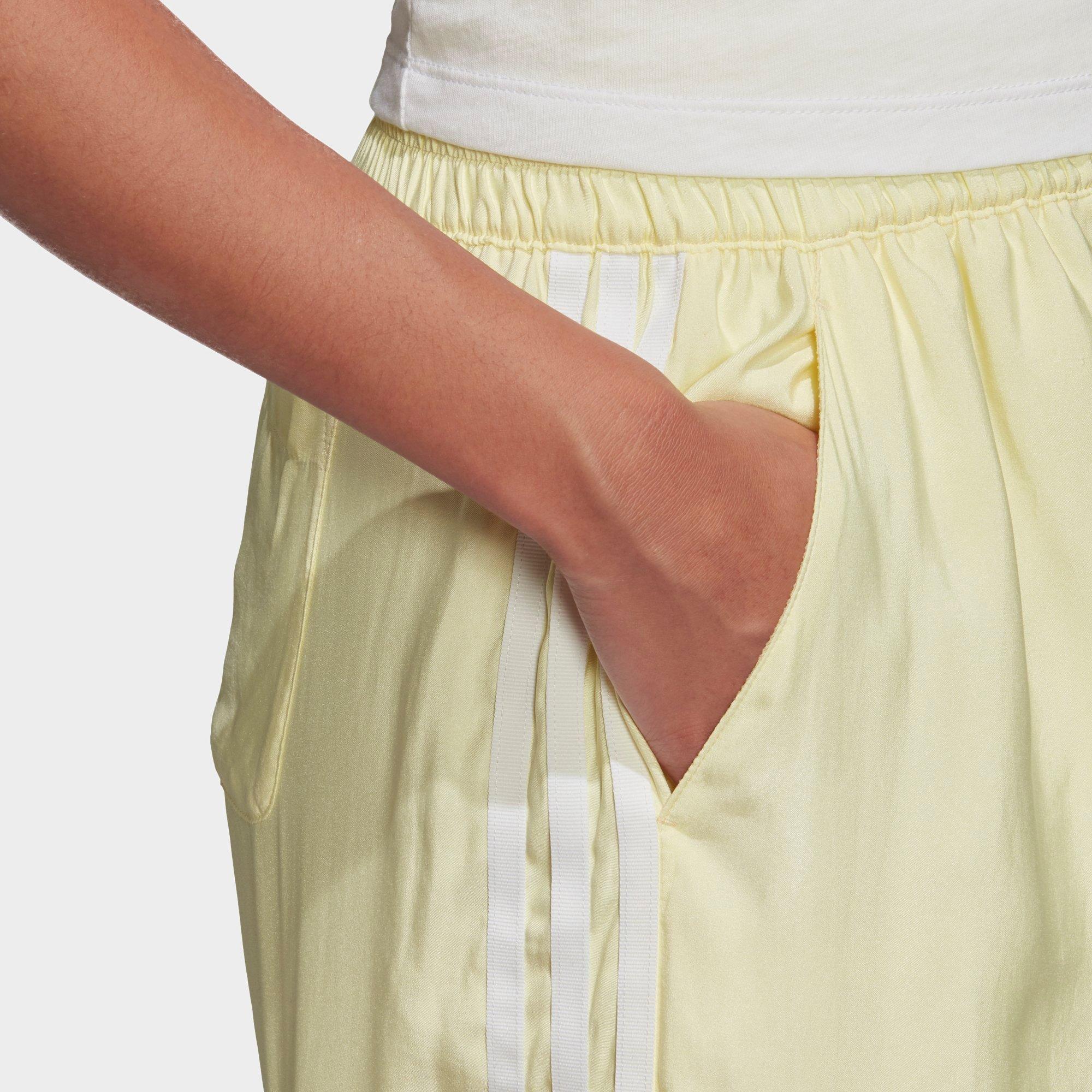 adidas yellow shorts womens