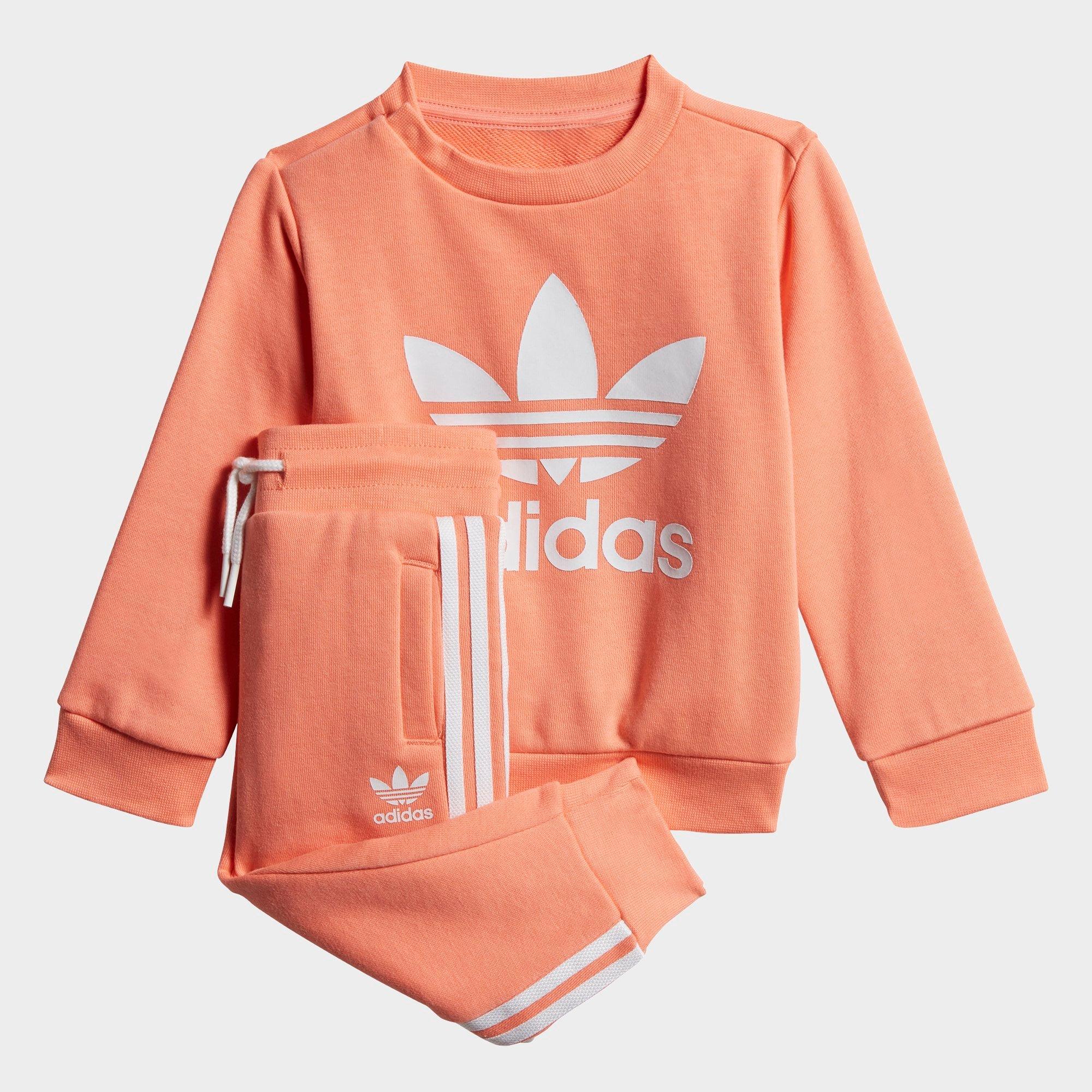 peach adidas joggers