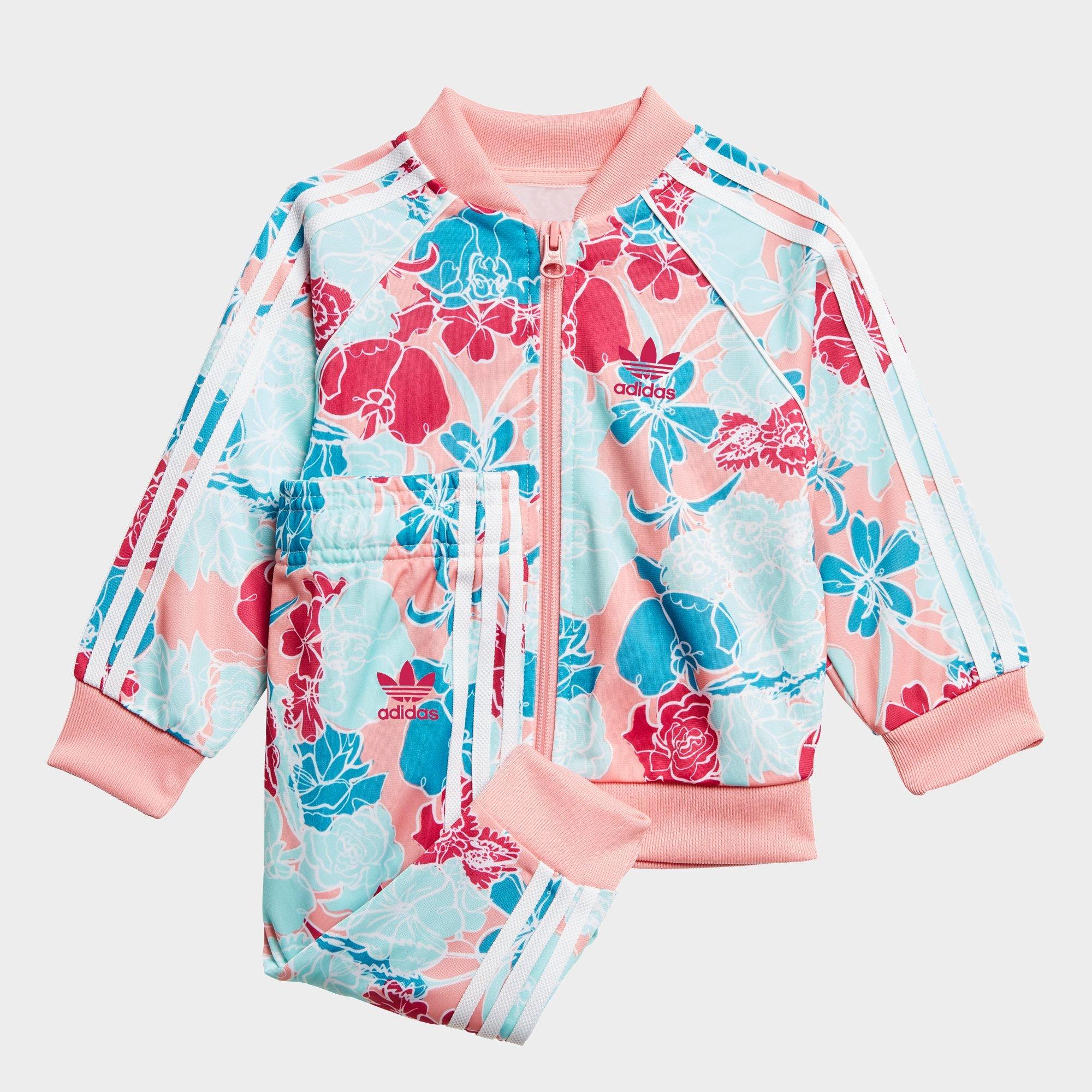 adidas flower print tracksuit