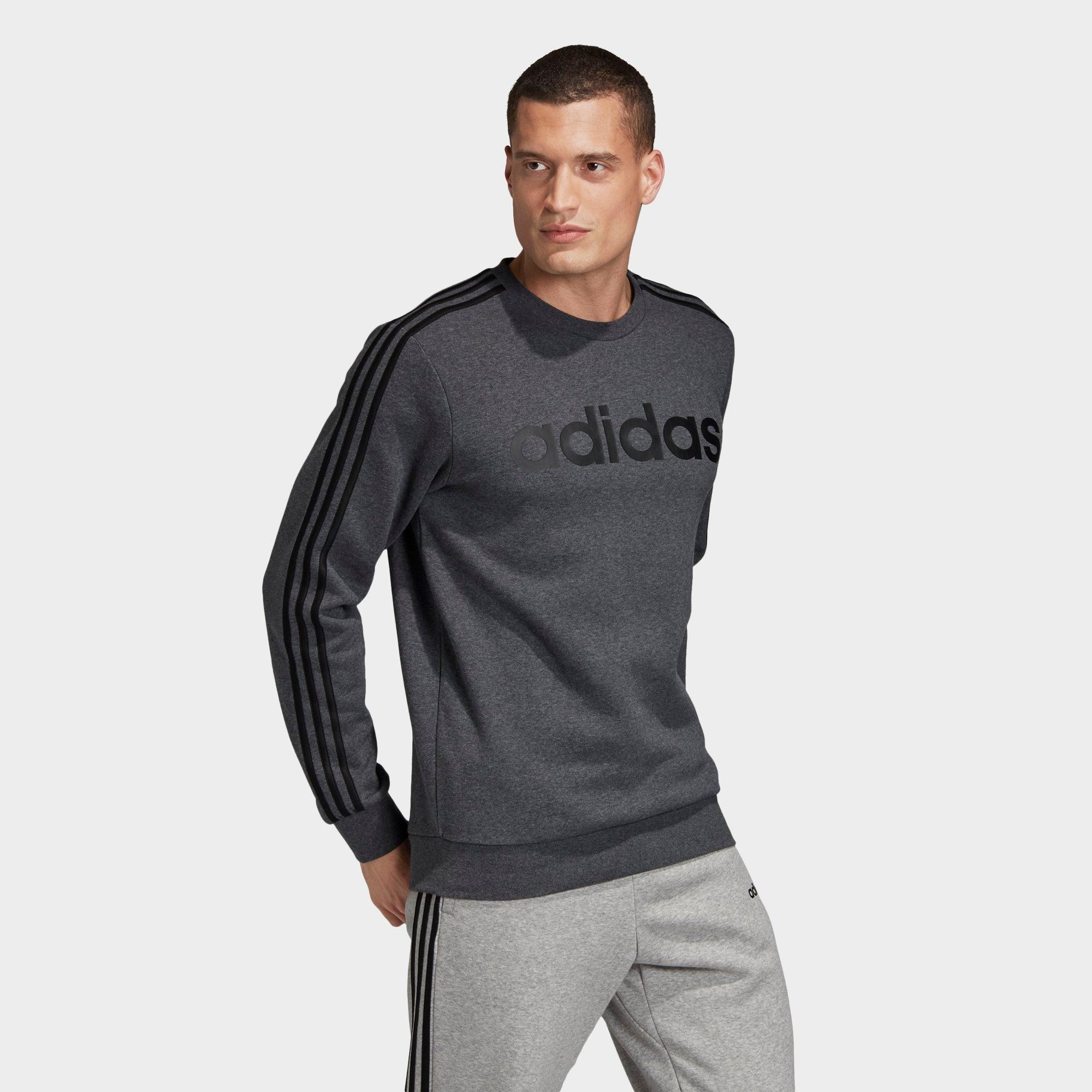adidas essentials 3 stripe sweatshirt