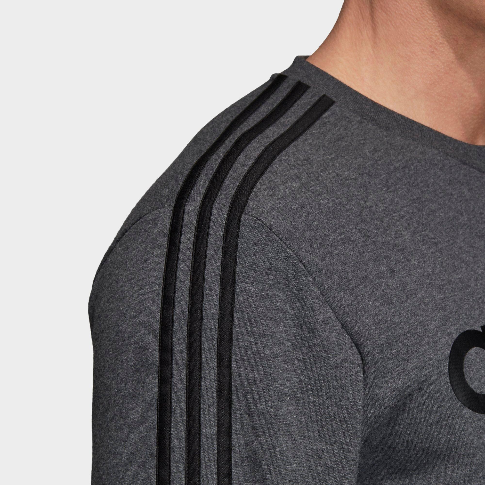 grey adidas crew neck sweatshirt