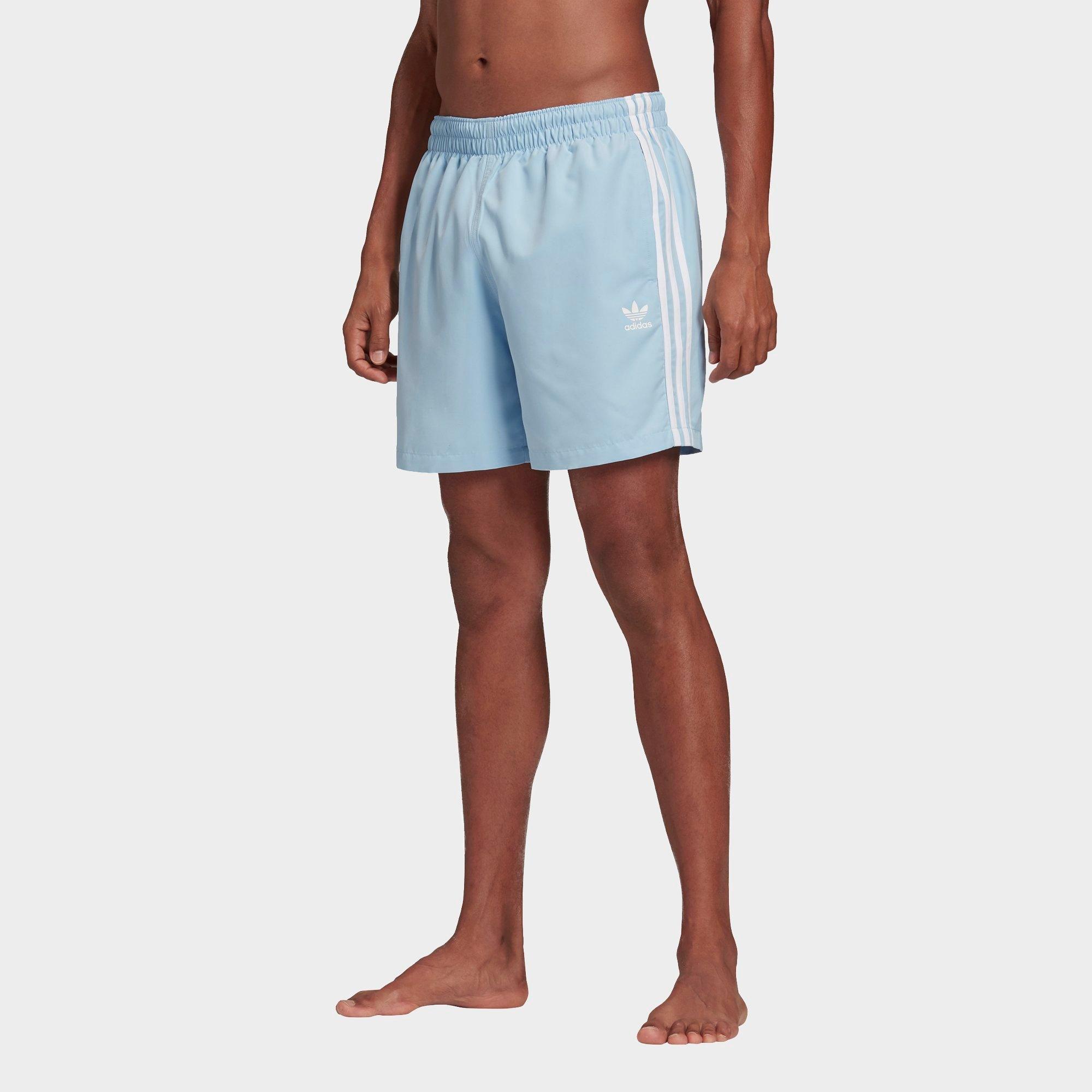 adidas 3 stripe swim shorts mens