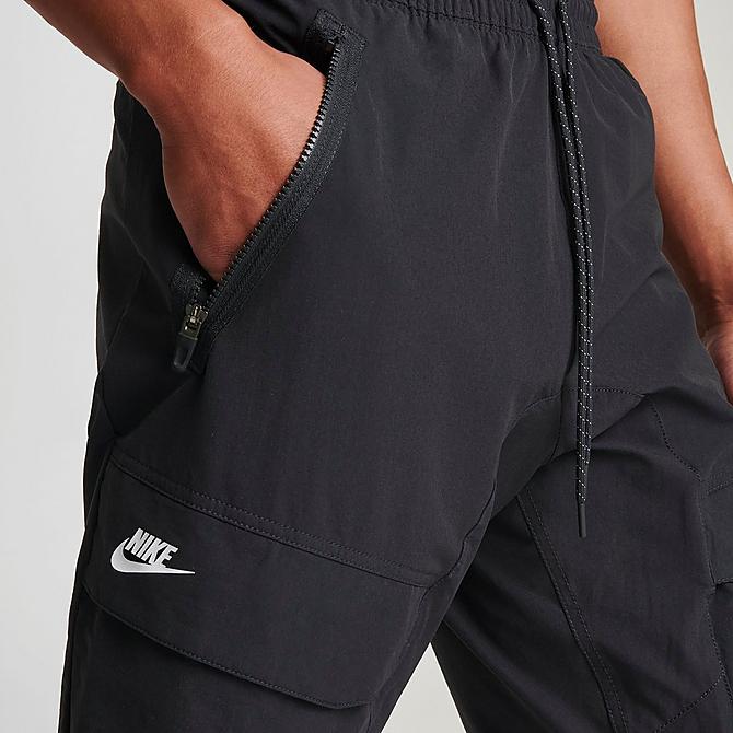 Boys' trousers Nike Court Club Pants - black/black/white