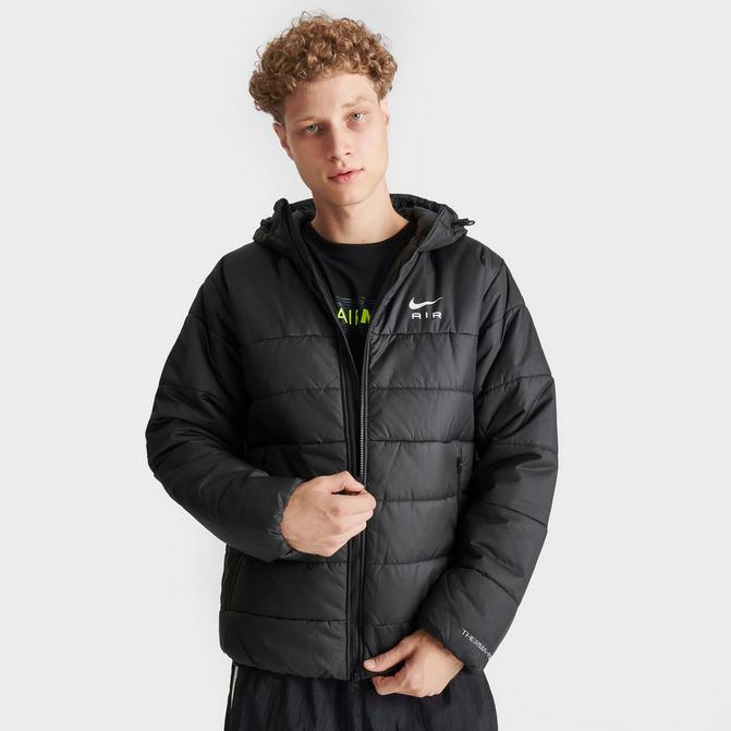 Nike Plus Swoosh woven utility jacket in black