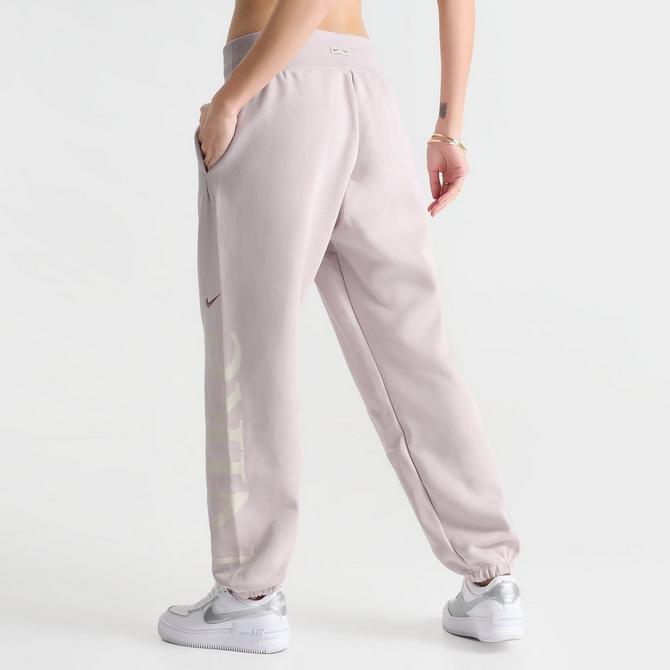 Nike Phoenix Wide Leg Track Pants - Smokey Mauve - Womens