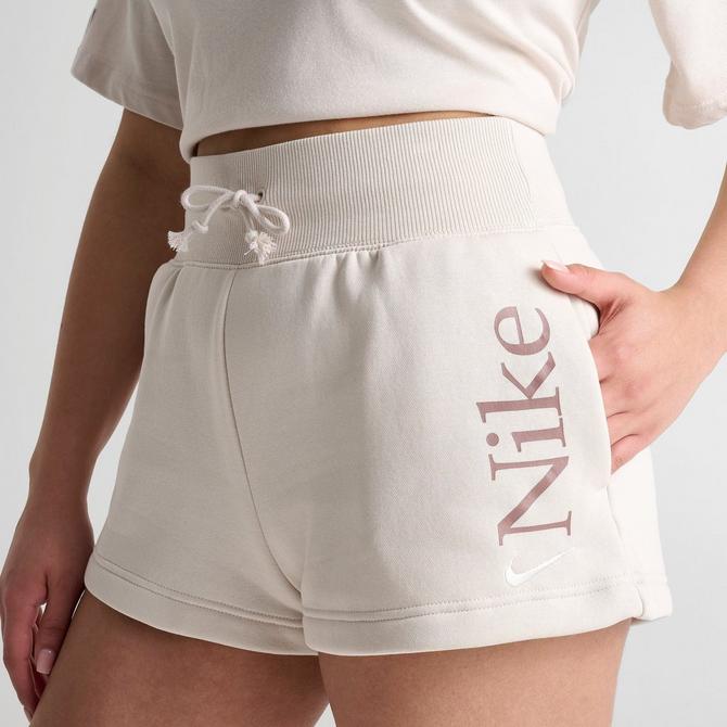 Nike Sportswear Phoenix Fleece Women s Loose High Waisted 2 Logo Shorts