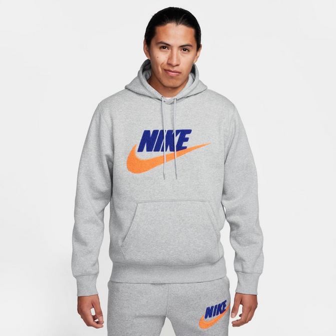 Orange and white nike hoodie hotsell