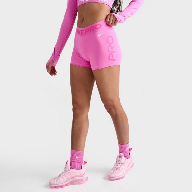 Nike Youth Girls Sportswear High-Rise Biker Shorts In Foam Pink