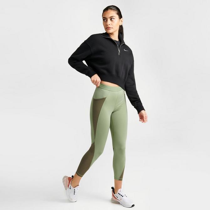 Nike Pro Girls Leggings Green/Blue XS