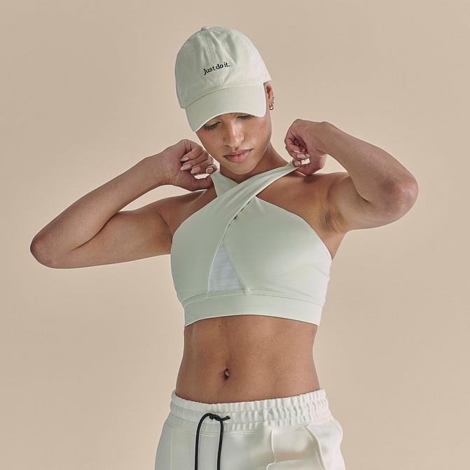Nike Training Dri-FIT Swoosh longline medium-support padded bra in