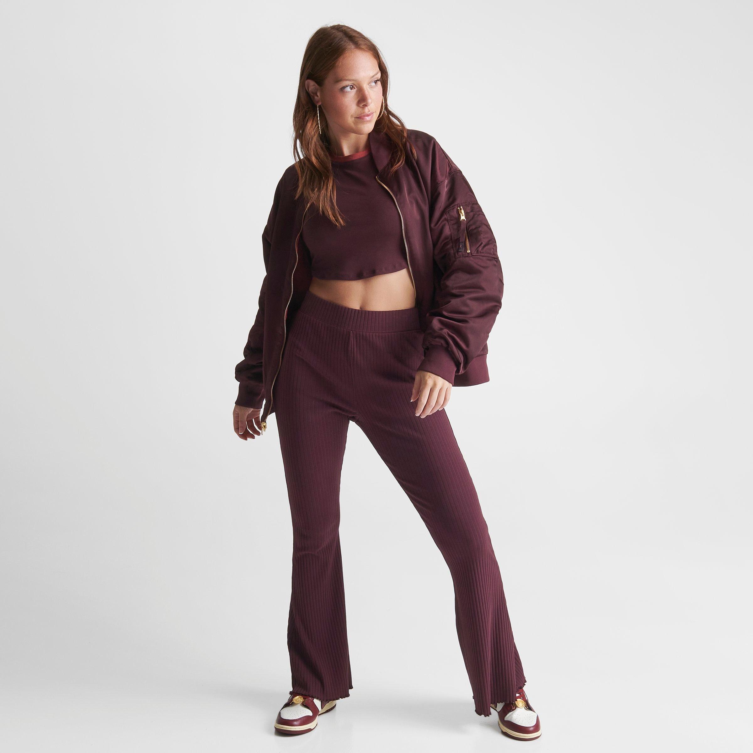 burgundy nike bomber jacket