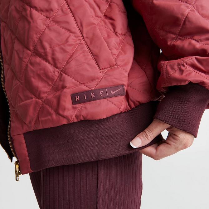 Nike reversible store padded jacket burgundy