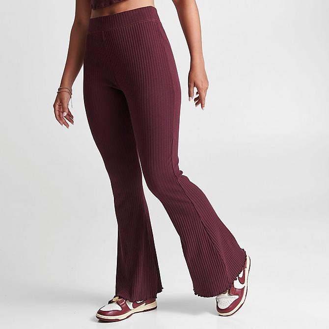 Women\'s Nike Sportswear High-Waisted Wide Leg Ribbed Jersey Pants | JD  Sports