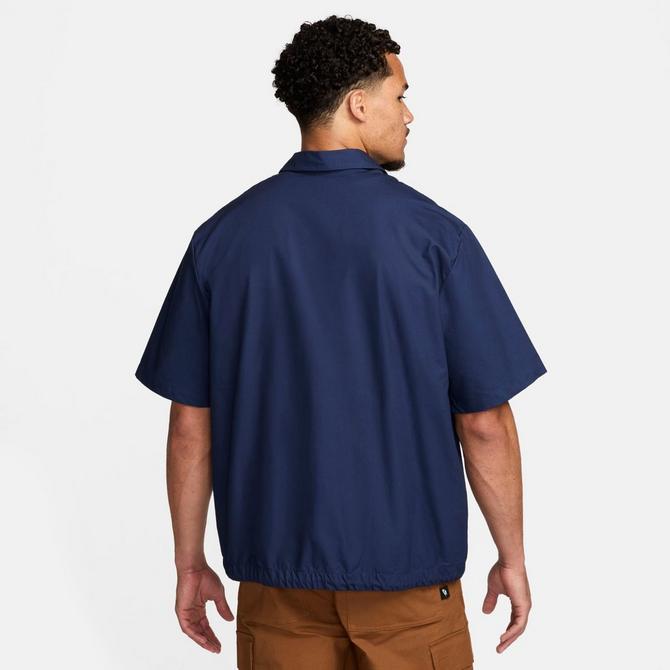 Men's Nike Club Oxford Button-Down Short-Sleeve Shirt| JD Sports