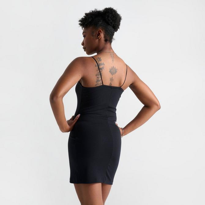 Black cami fashion dress