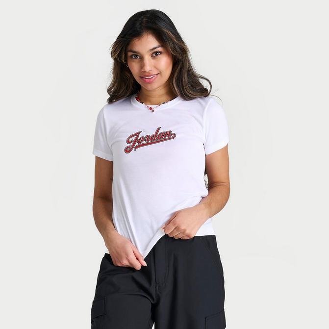 Women s Jordan Slim Short Sleeve Graphic T Shirt