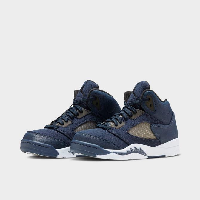 Jordan retro shop 5 toddler blue