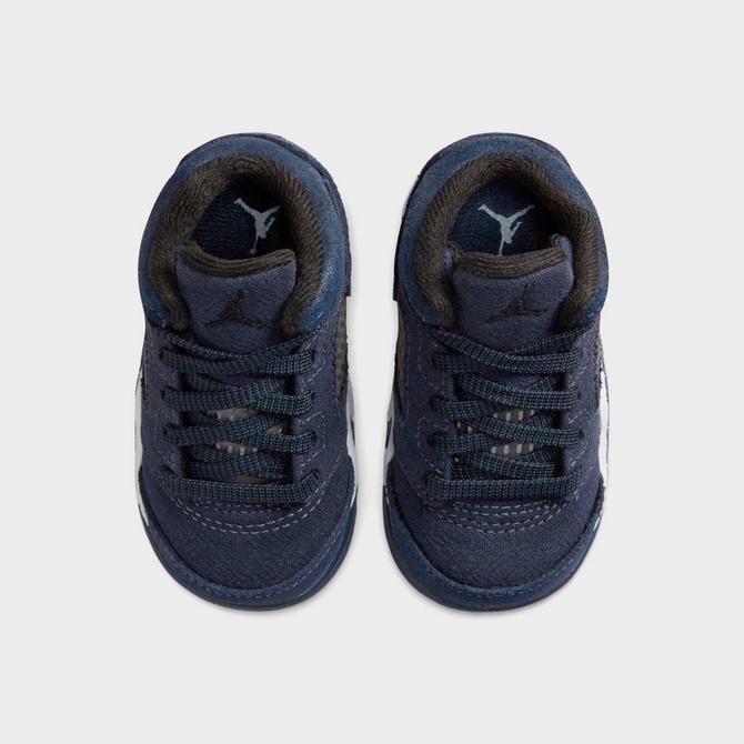 Jordan retro best sale 5 toddler blue