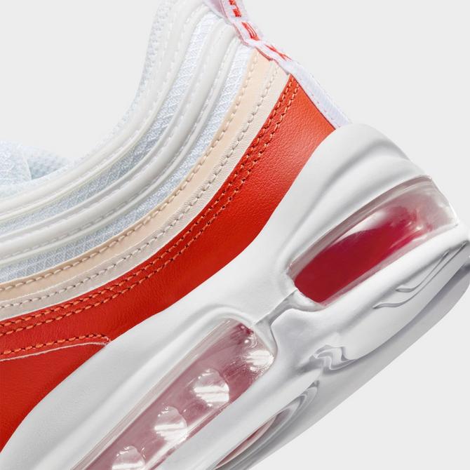 Nike air max 97 hotsell white and red mens