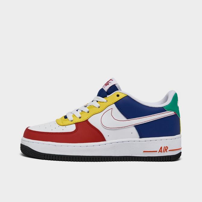 Red and blue nike store air force 1 lv8