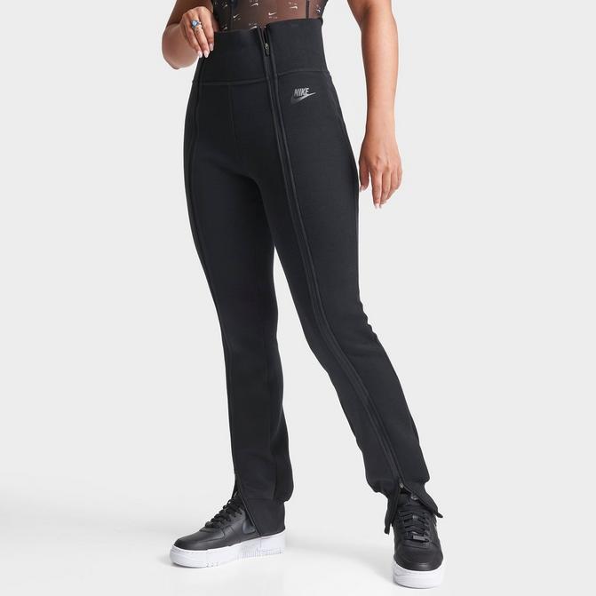 Women's Nike Sportswear Tech Fleece Pants XL Zipper White Black Training  Casual