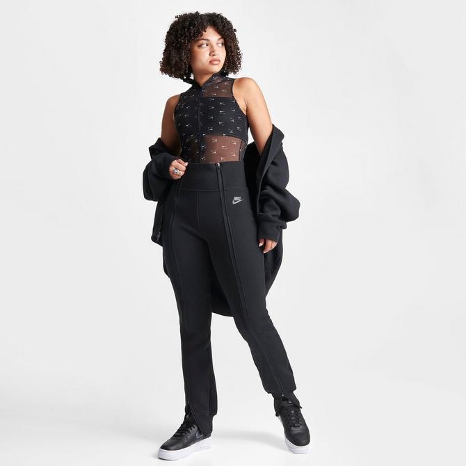 Nike Women's Tech Fleece Cropped Sneaker Pants-Black 