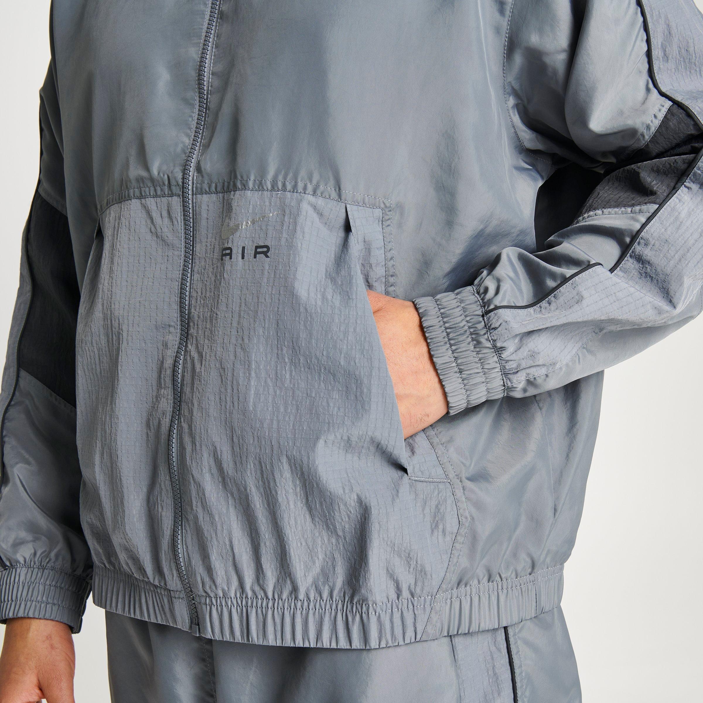 nike grey track jacket