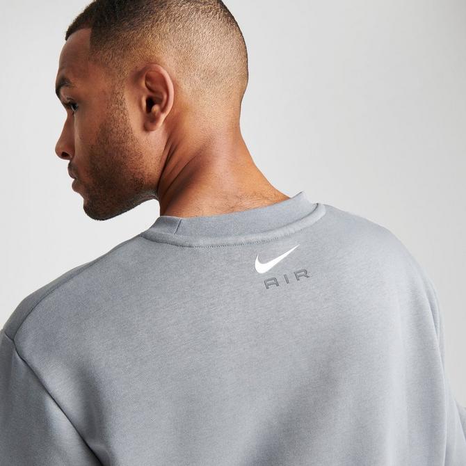 Nike crew neck sweatshirt 2024 grey