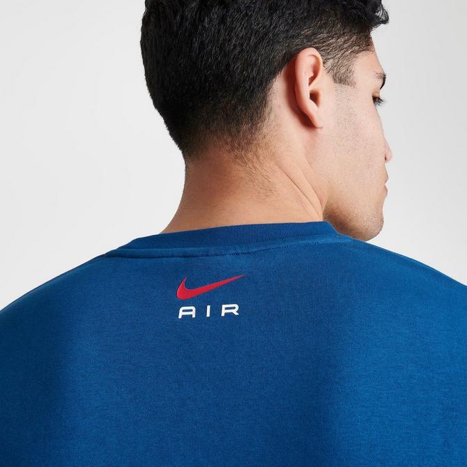 Nike air fleece crew best sale sweatshirt navy