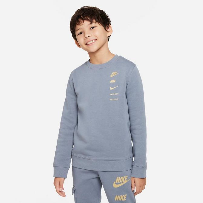 Boys Nike Sportswear Standard Issue Fleece Crewneck Sweatshirt