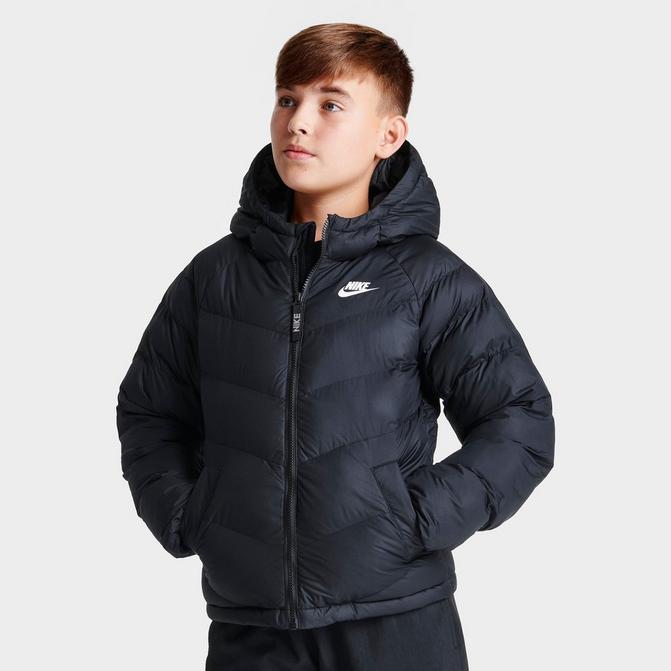 Nike coat hotsell black and white