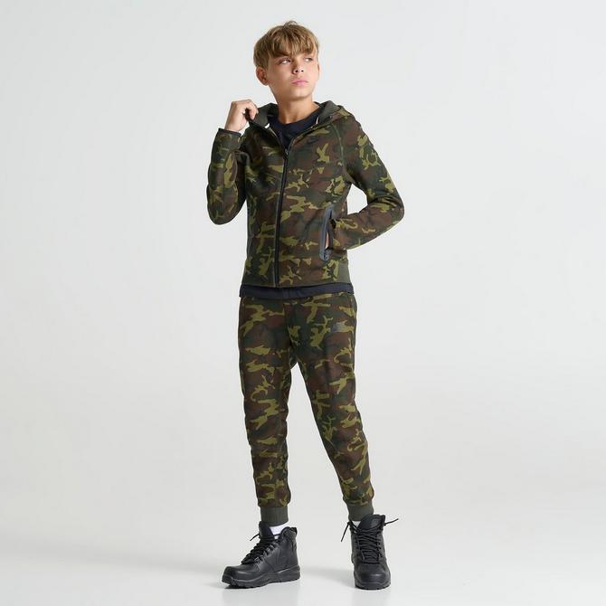 Boys Nike Tech Fleece Camo Full Zip Hoodie