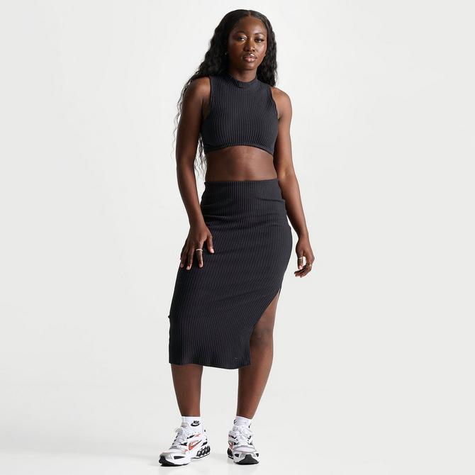 Women s Nike Sportswear Chill Knit Ribbed Midi Skirt