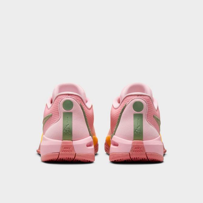 Pink and cheap green basketball shoes