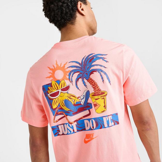 Nike bleached outlet coral shirt