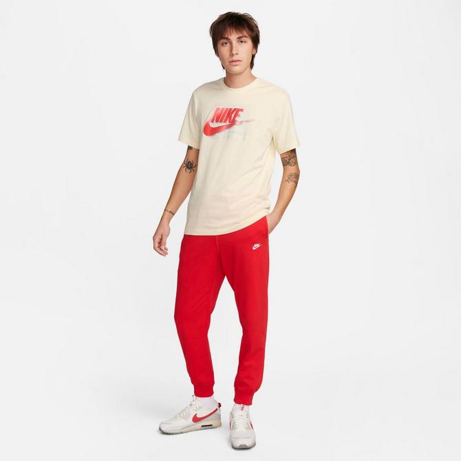 Red mens nike joggers sale