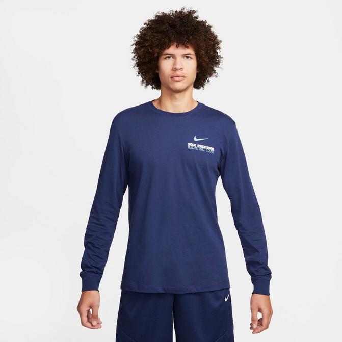Men s Nike Sole Precision Long Sleeve Basketball T Shirt