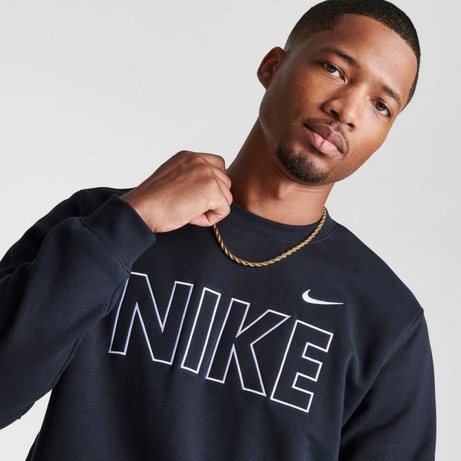 Men s Nike Sportswear Club Fleece Wordmark Crewneck Sweatshirt