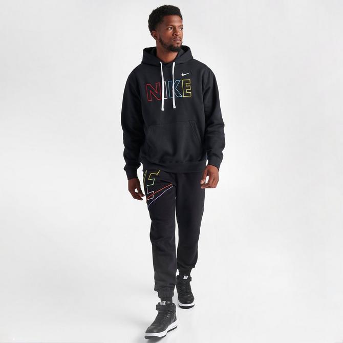 Nike black discount club fleece hoodie